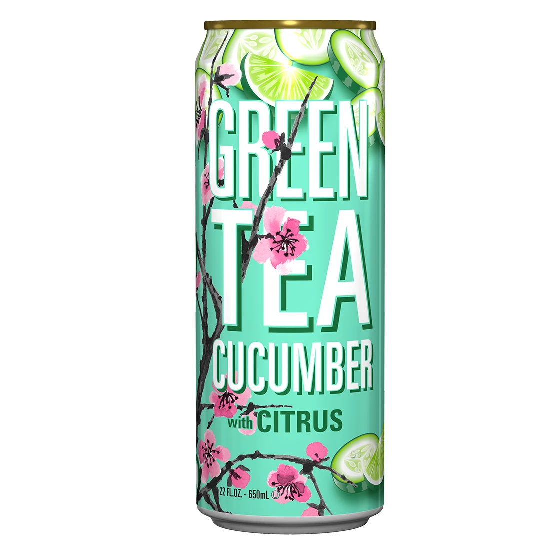 Холодный чай AriZona Green Tea Cucumber with Citrus со вкусом огурца и цитруса, 650 мл