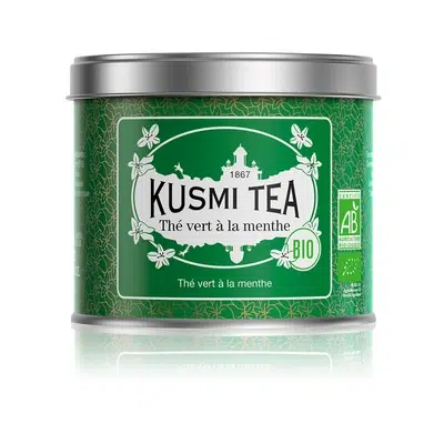 kusmi tea spearmint green tea bio 100 g