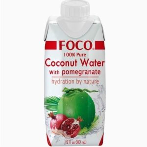 Кокосовая вода FOCO с соком граната, 0.33 л
