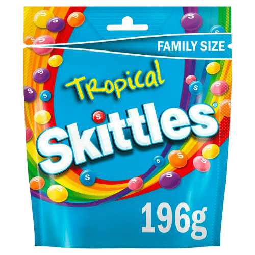 konfety skittles tropical giants 196 g
