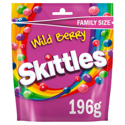 konfety skittles wild berry giants 196 g