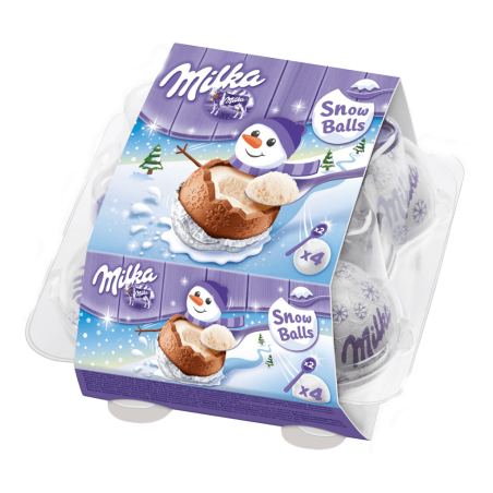 shokoladnye jajca milka snowballs 4 shara 112 g