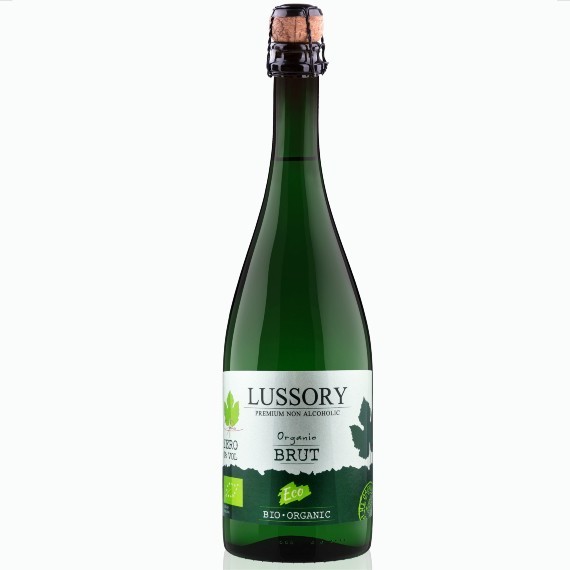 lussory premium bio organic brut bezalkogolnoe beloe vino 0.75 l.