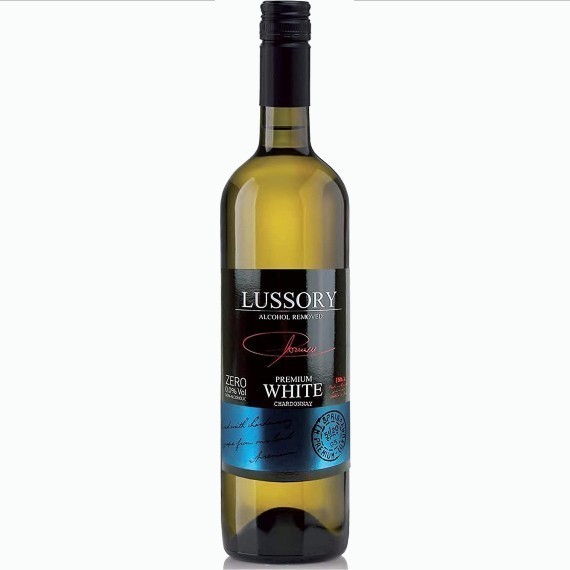 lussory premium white chardonnay bezalkogolnoe beloe vino 0.75 l.