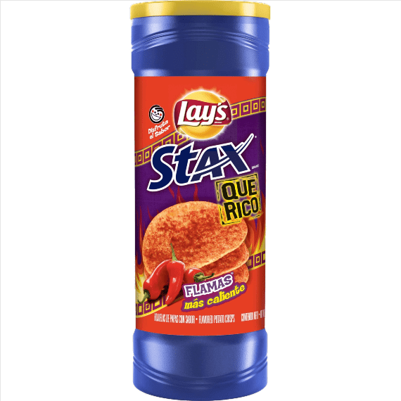chipsy lays stax flamas v tube 1559 g.