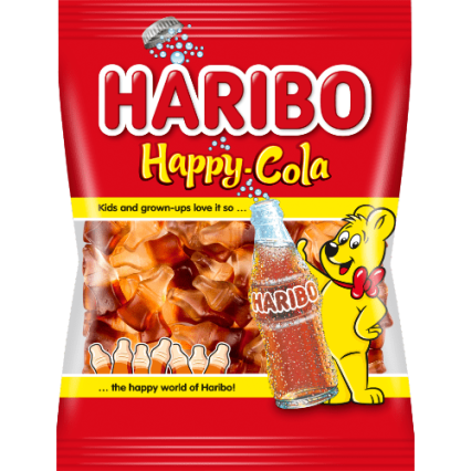 haribo happy cola butylochka koly 200 g