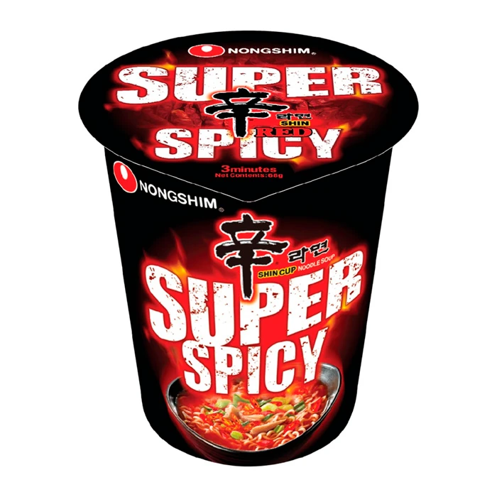 lapsha nongshim shin red super spicy 68 g