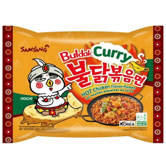 lapsha samyang curry hot chicken flavor ramen ostraya so vkusom kuriczy v souse karri 140 g