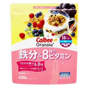 granola calbee granola berries zhelezo8 vitaminov 450 g