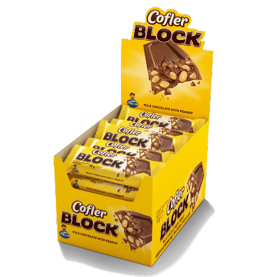 shokolad cofler block s arahisom 38 g korobka