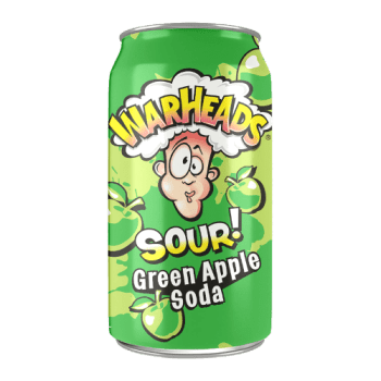 warheads sour green apple soda