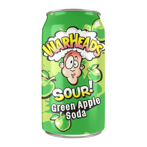 warheads sour green apple soda