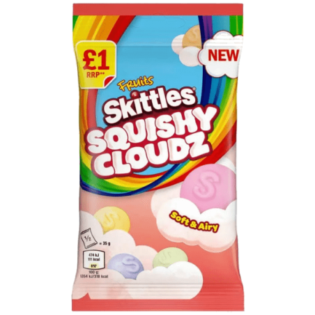 konfety skittles squishy cloud pouch fruits 70 g.