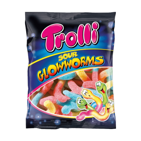 zhevatelnyj marmelad trolli sour glowworms 1 kg. 1