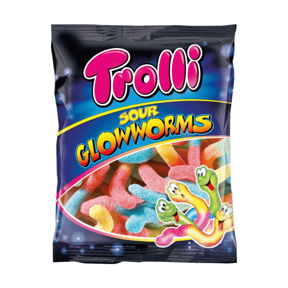 zhevatelnyj marmelad trolli sour glowworms 1 kg. 1