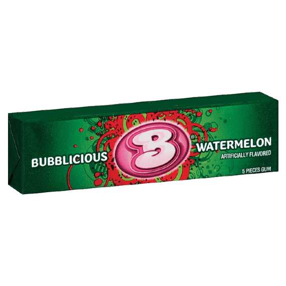zhevatelnaya rezinka bubblicious watermelon 25 g.