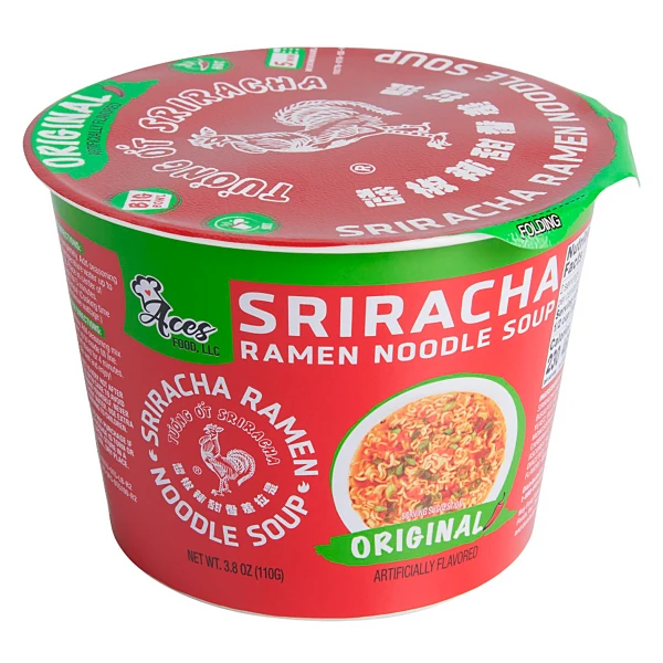 lapsha aces food sriracha ramen noodle soup with original taste 110 g