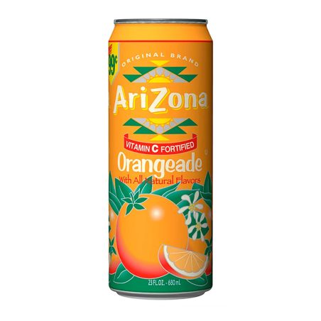 napitok sokosoderzhashhij arizona orangeade so vkusom apelsina 680 ml