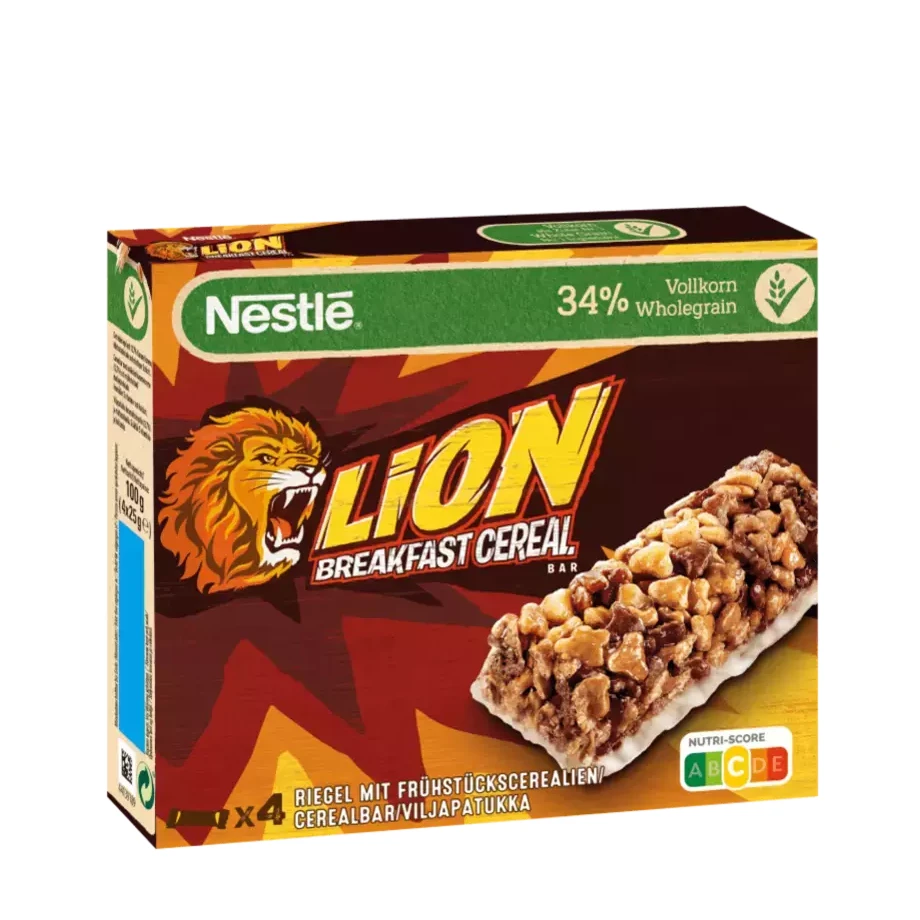 Батончик Nestle Lion Breakfast Cereal Bar, 100 г