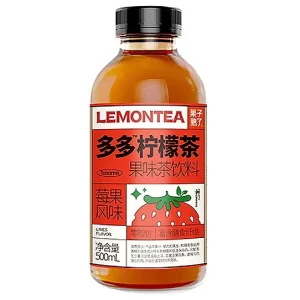 Холодный чай Lemontea со вкусом клубники, 500 мл