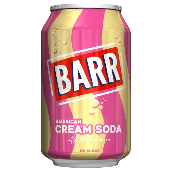 Газированный напиток Barr Cream Soda, без сахара, 0.33 л