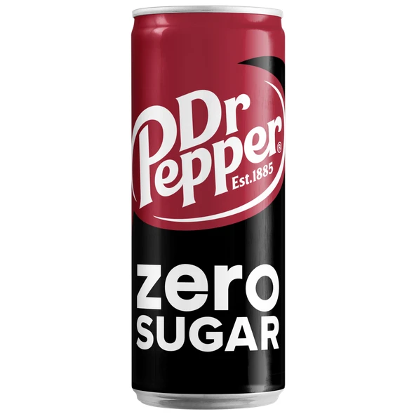 Газированный напиток Dr.Pepper Zero Sugar Slim, без сахара, 330 мл