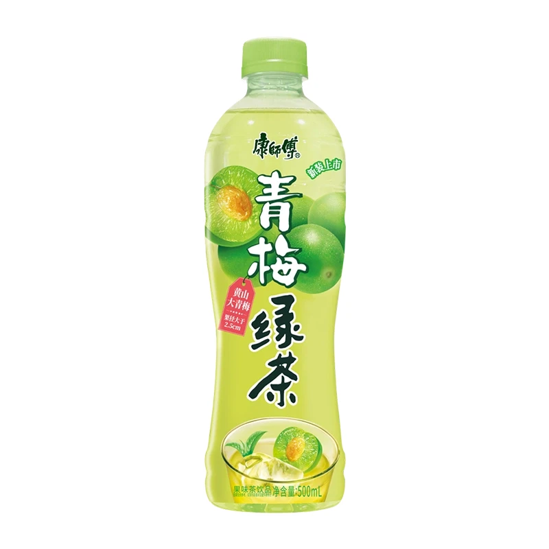 Холодный чай Kangshifu зеленый со вкусом сливы, 500 мл